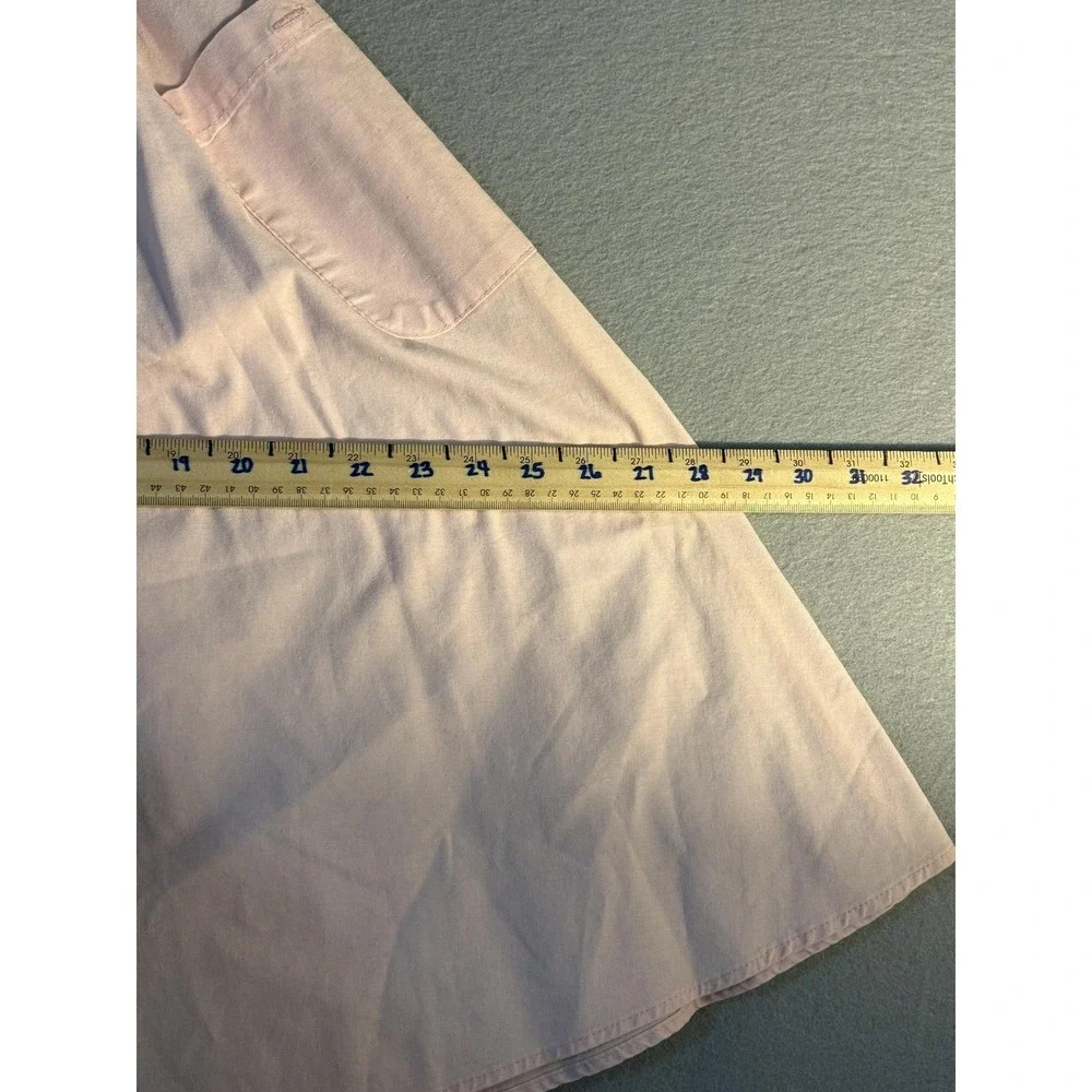 Vtg OshKosh B'gosh Skirt Girls 7 Pink Button Front Pockets Cotton Midi A FLAW
